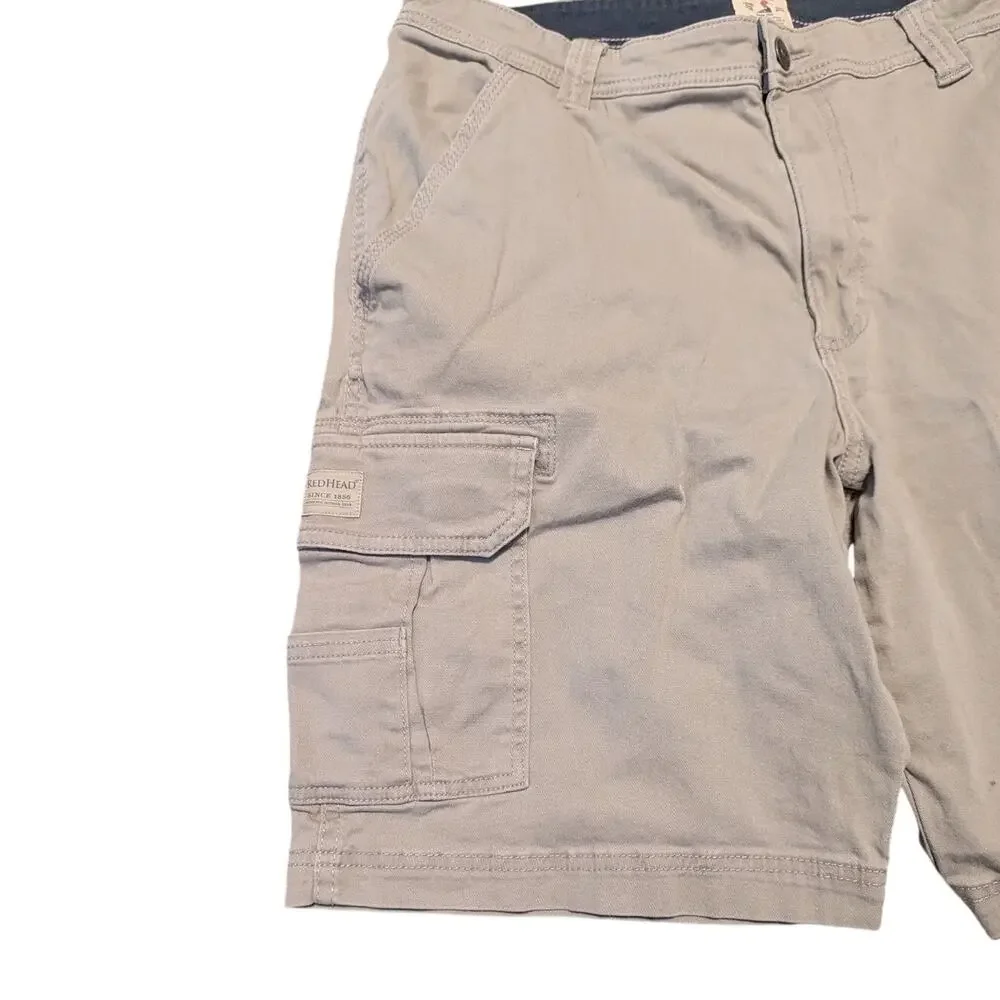 RedHead Khaki Tan Cargo Utility Shorts Casual Men's 34 Waist - Picture 6 of 10
